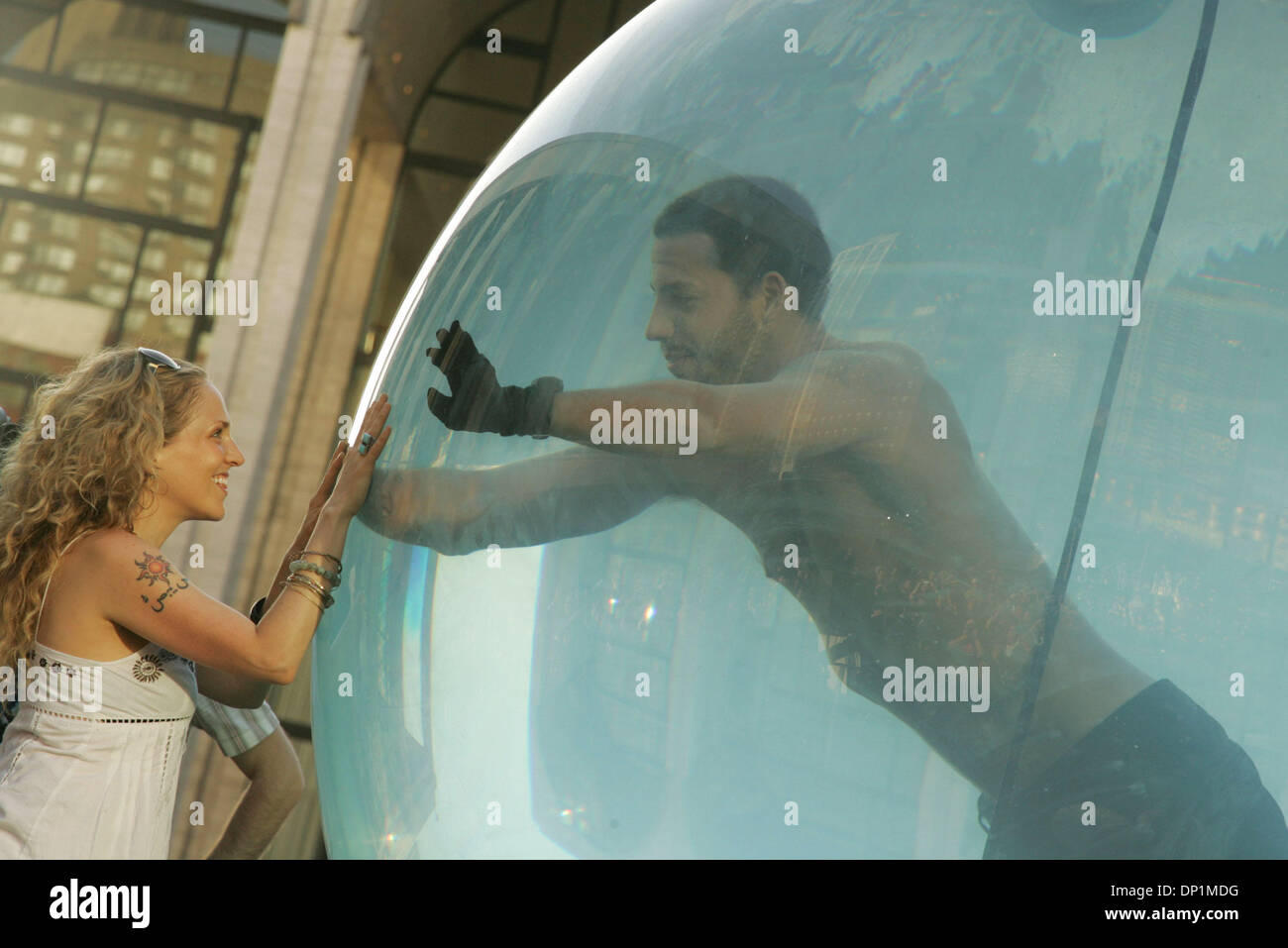 May 05, 2006; New York, NY, USA; Lead singer CASSIDY from the group 'Antigone Rising' performs a  free concert at Lincoln Center where magician DAVID BLAINE is shacked inside an eight-foot water filled sphere where he will attempt to live for  7 days culminating with a nine minute attempt to hold his breath longer than any other human has ever accomplished. Mandatory Credit: Photo  Stock Photo