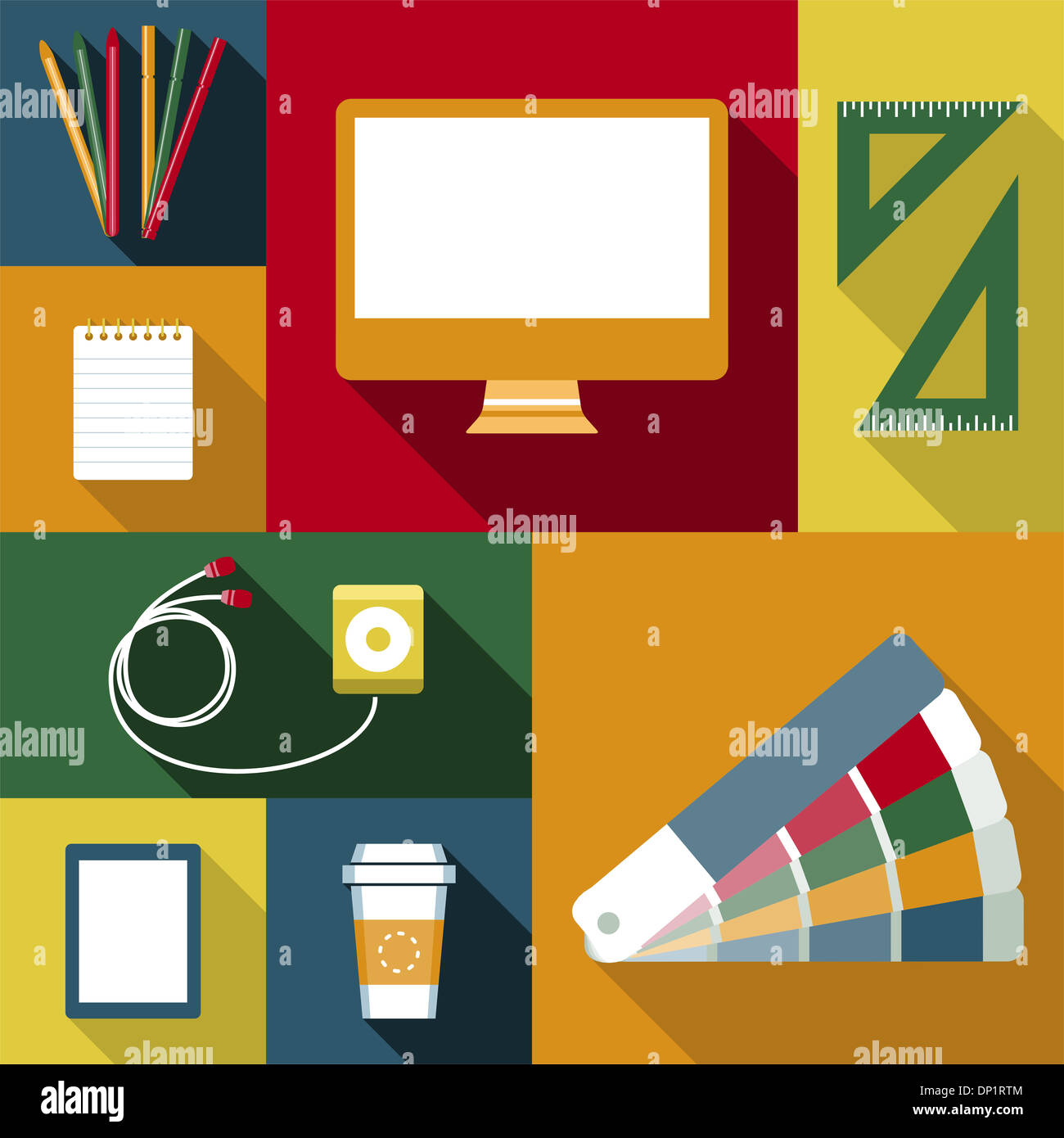 Objects designer work Stock Photo - Alamy
