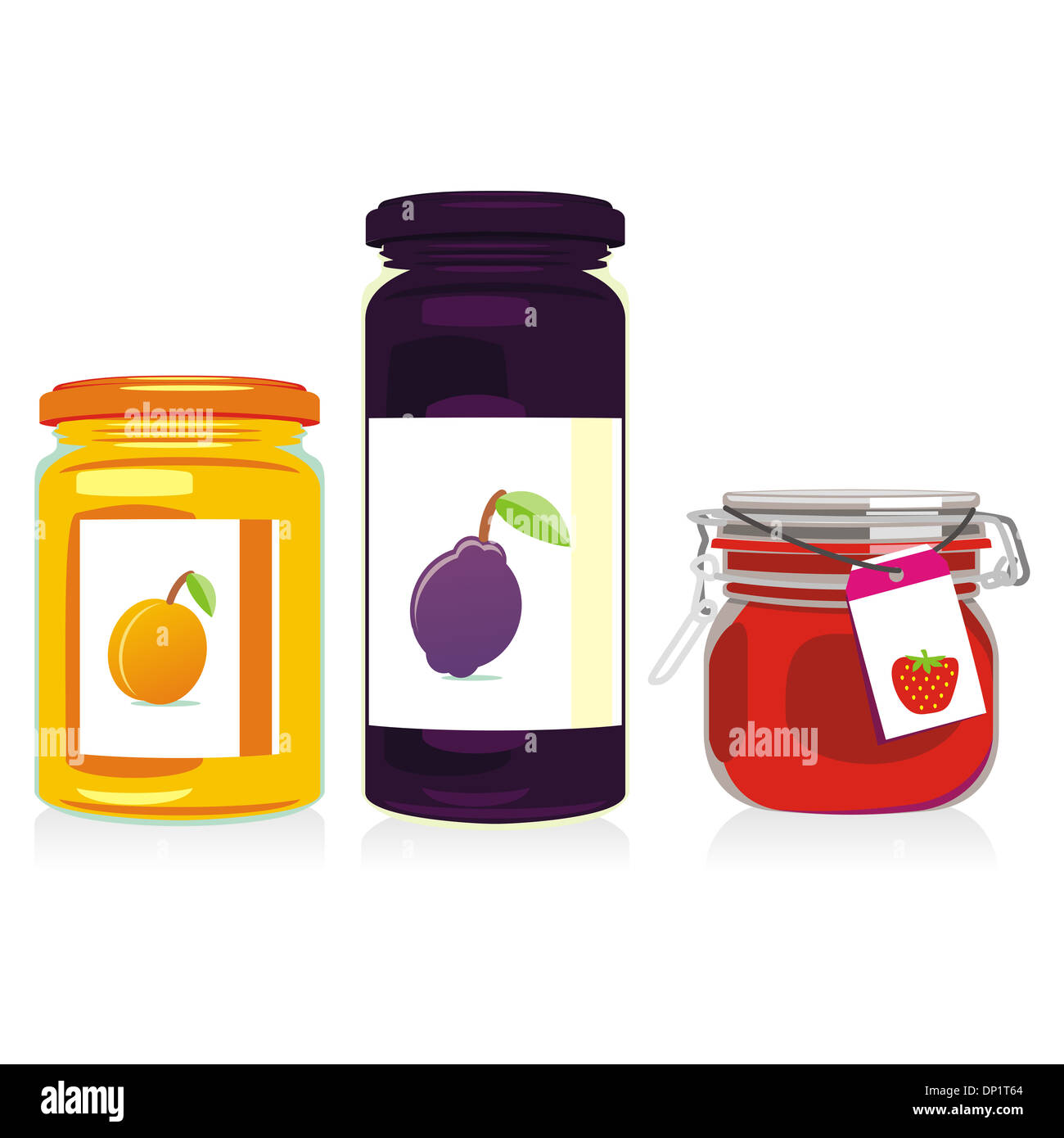 vector illustration of isolated jam jars set Stock Photo Alamy