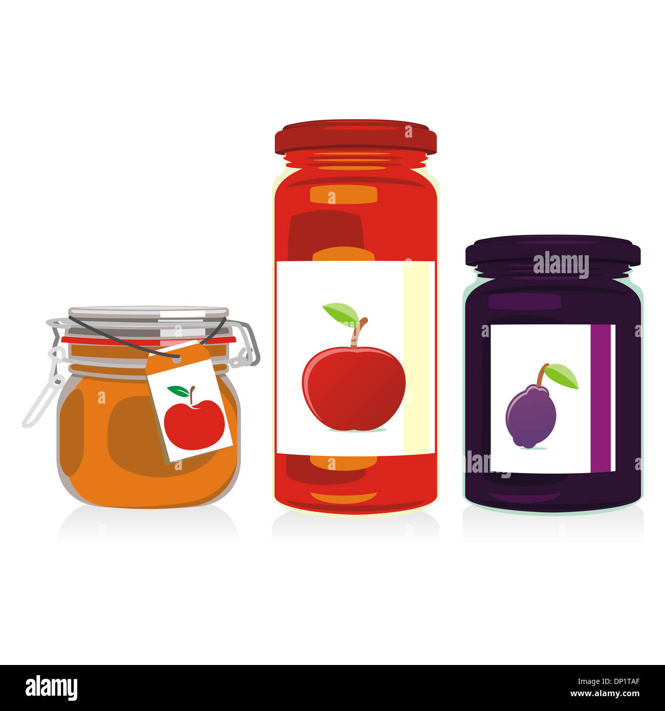 vector illustration of isolated jam jars set Stock Photo Alamy