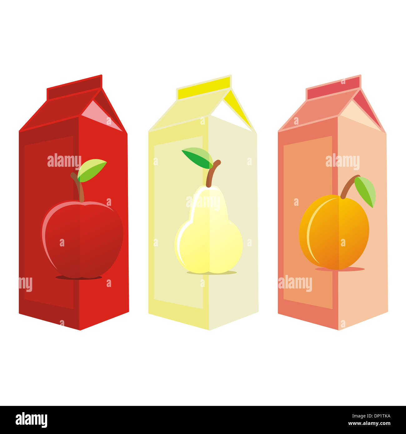 vector illustration of isolated juice carton boxes Stock Photo Alamy