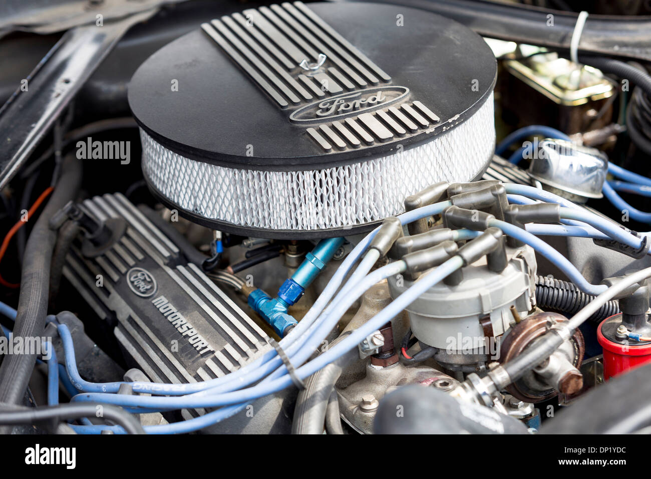 Engine block, Ford Mustang 302 GT, 1968 Stock Photo