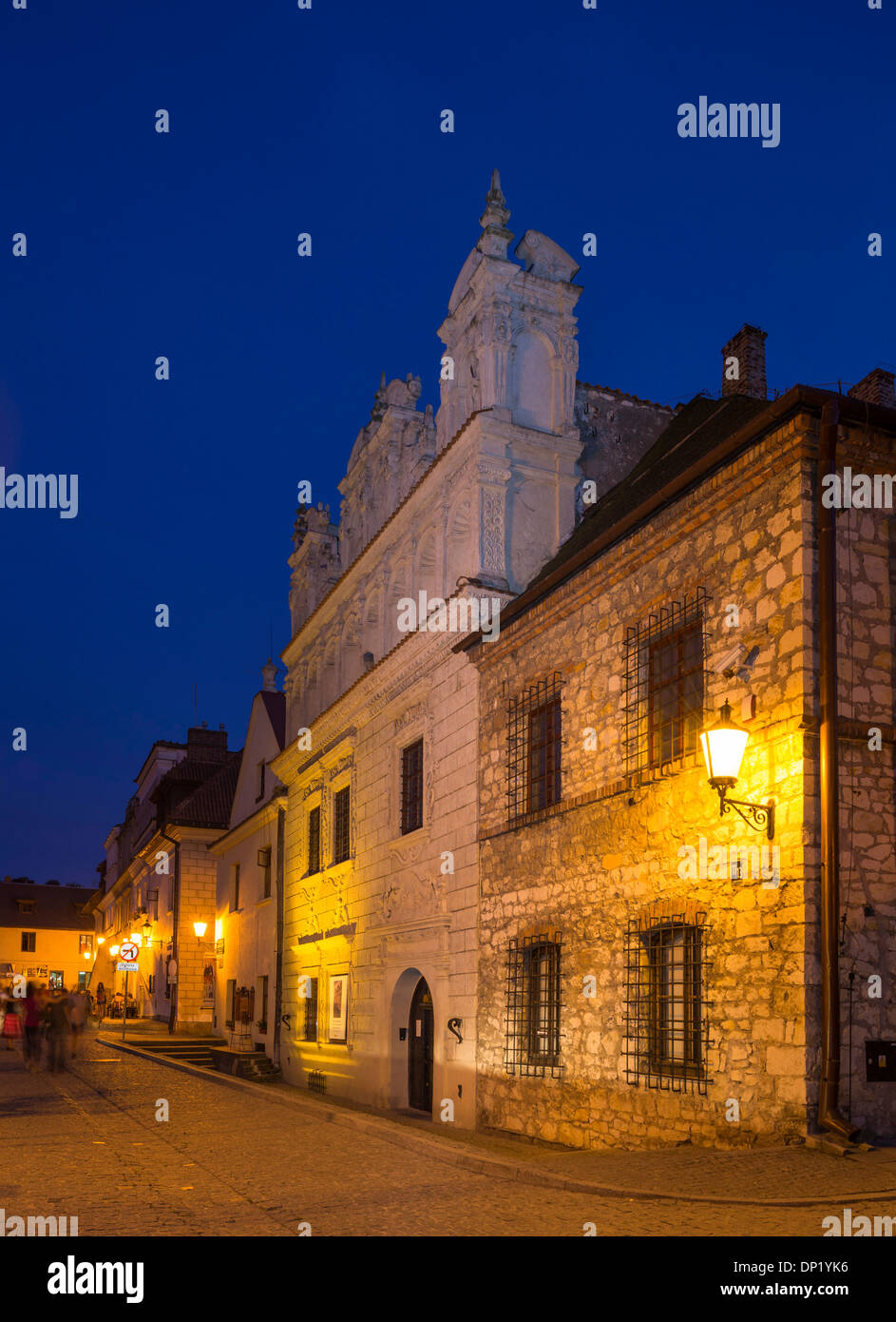 Mansion at night, Cholewianka, Kazimierz Dolny, Lublin Voivodeship, Poland Stock Photo