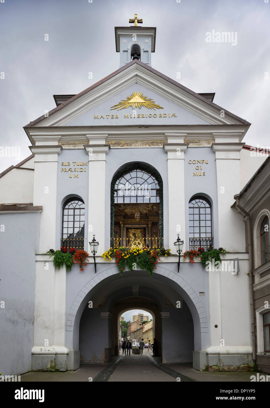 Gate of Dawn, Senamiestis or Vilnius Old Town, Vilnius, Vilnius district, Lithuania Stock Photo