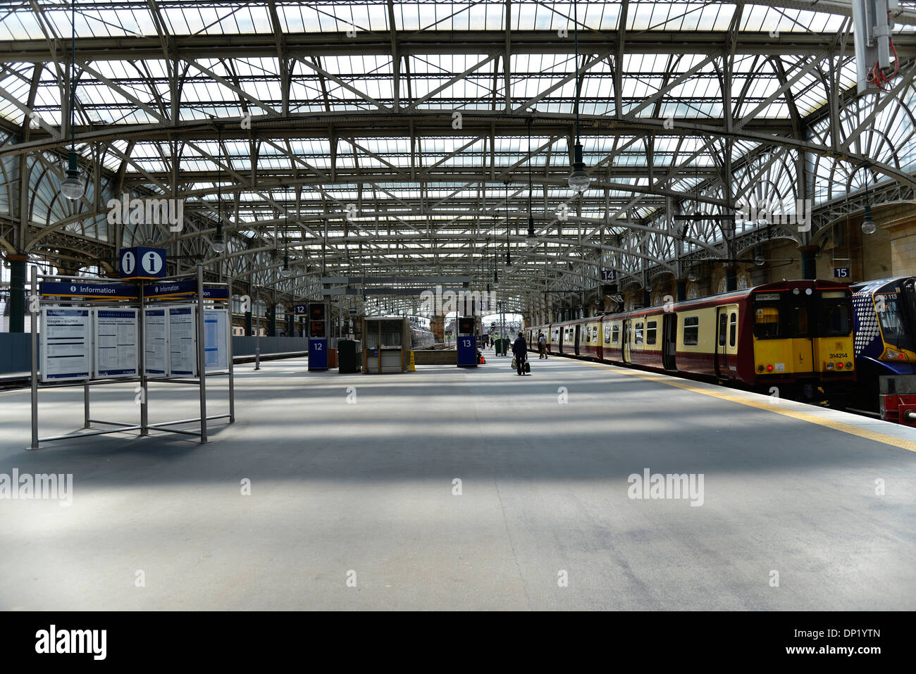 Main hall, Central Station, Glasgow, Scotland, United Kingdom Stock Photo