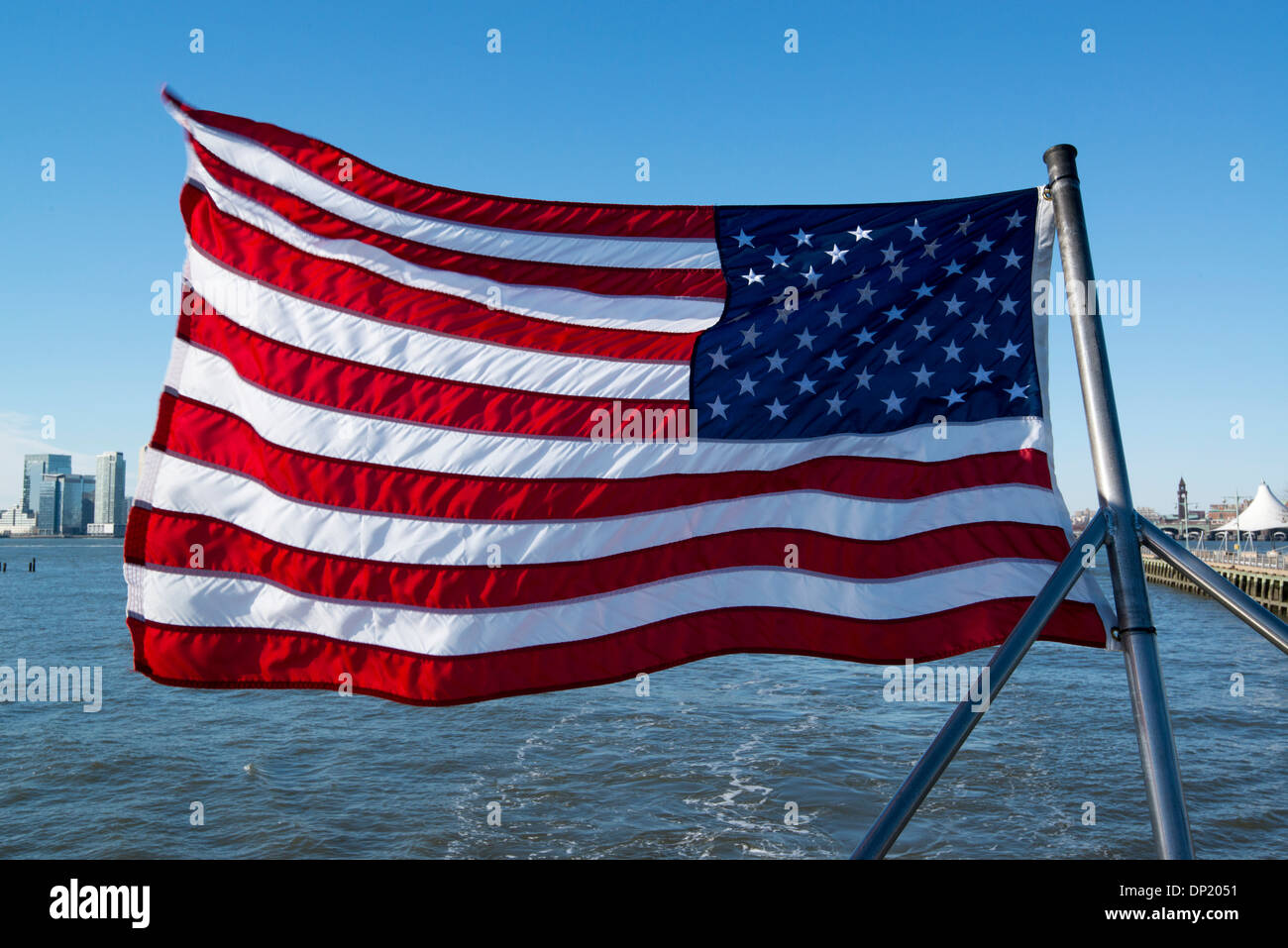 U.S. Flag, New York, USA Stock Photo