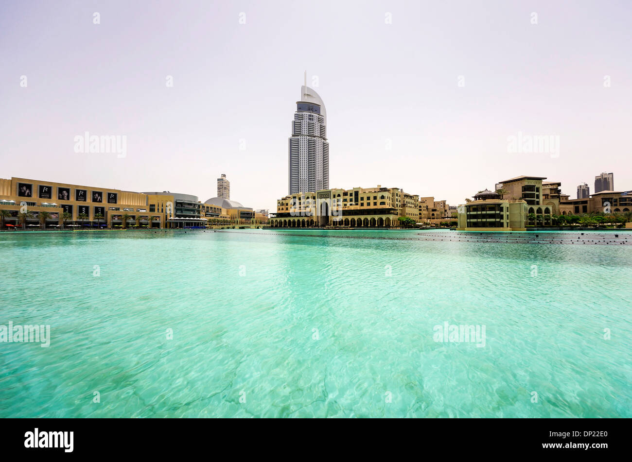 The Dubai Mall with the The Address Downtown Dubai skyscraper, Dubai