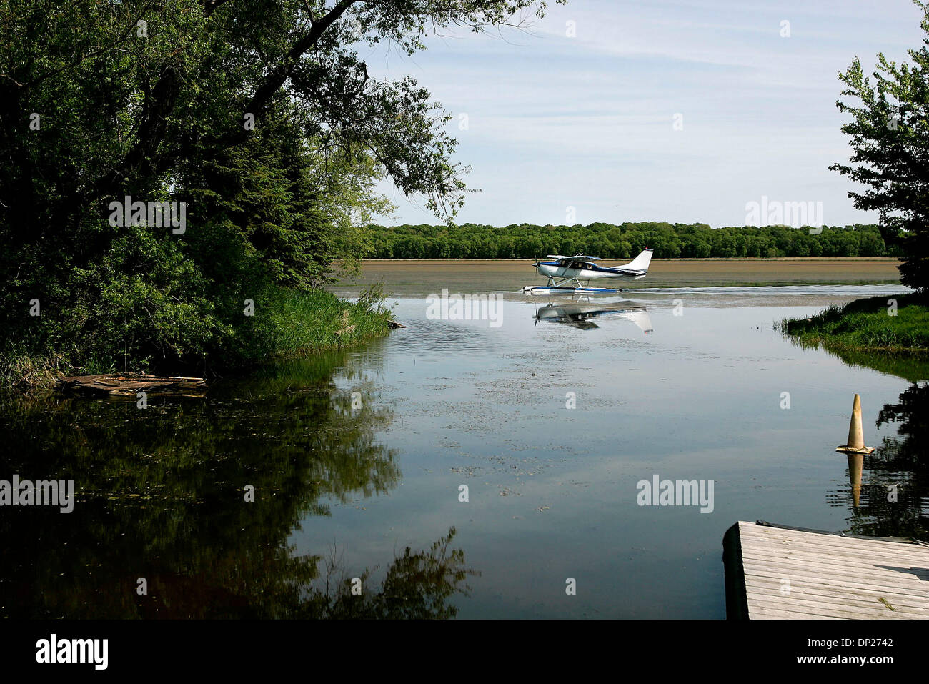 May 19, 2006; Lino Lakes, MN, USA; Bruce Hanson is the owner of Surfside  Seaplane Base in Lino Lakes, Minn., May 19, 2006. Hanson began as a  co-owner of the 30 acres