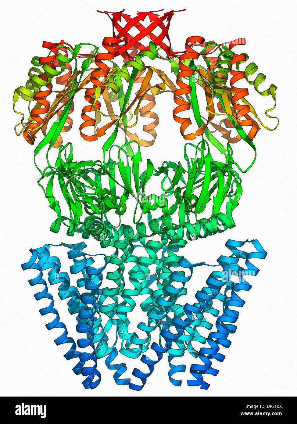 MscS ion channel protein structure Stock Photo