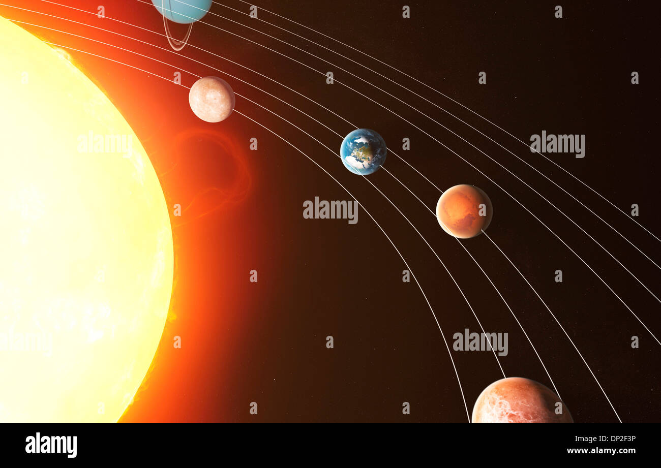 Solar system artwork hi-res stock photography and images - Alamy