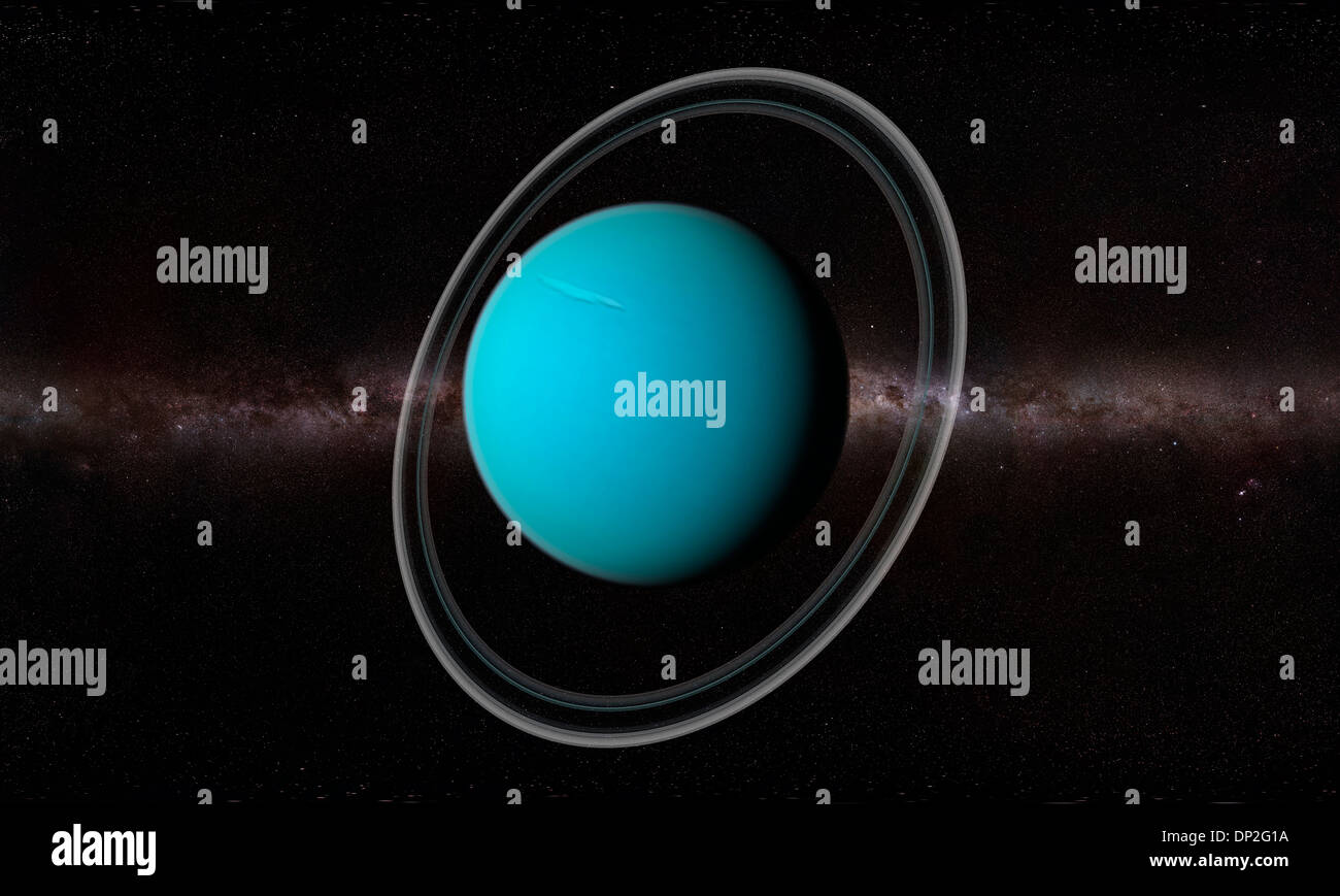 Uranus, artwork Stock Photo
