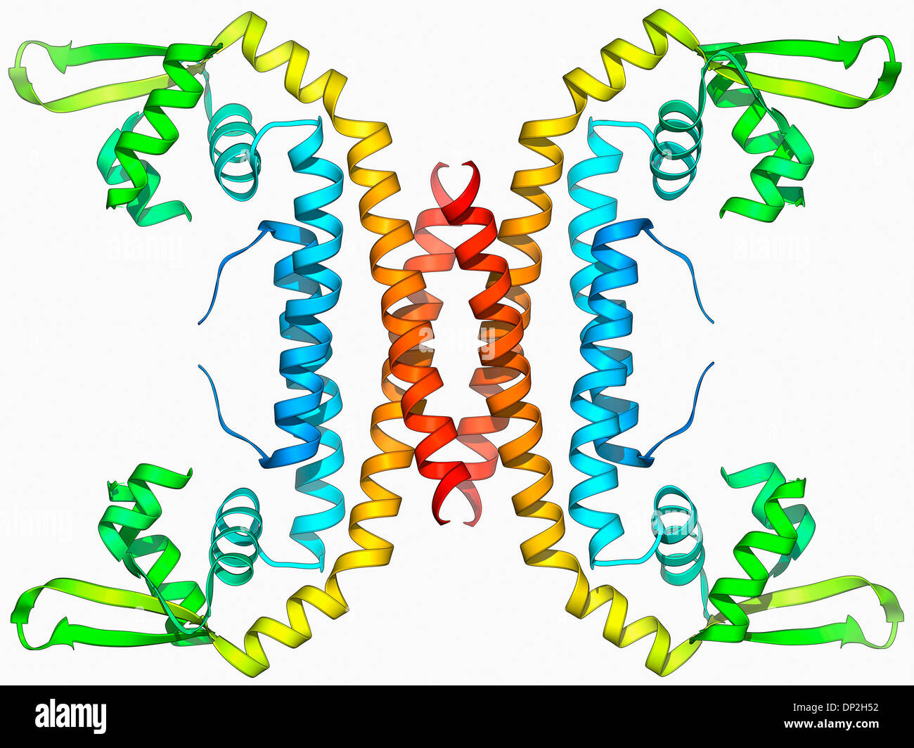 Parathion hydrolase enzyme Stock Photo