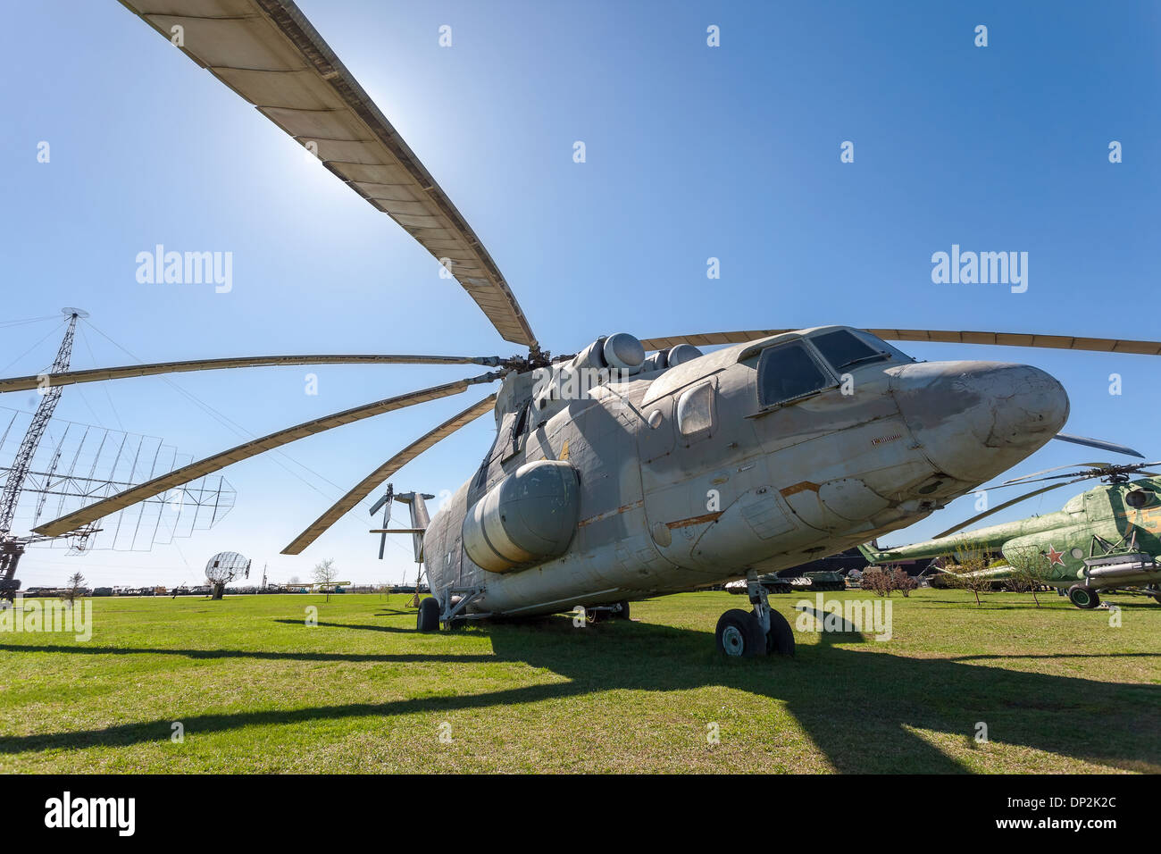 The heavy Russian military transport helicopter Mi-26 'Halo' Stock Photo