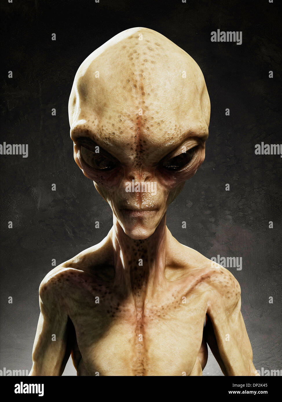 Alien, artwork Stock Photo