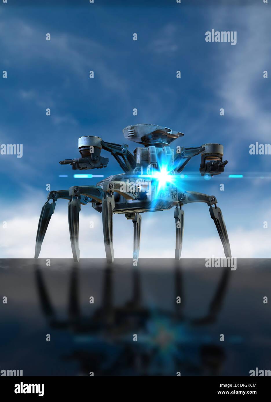 Military machine, conceptual artwork Stock Photo