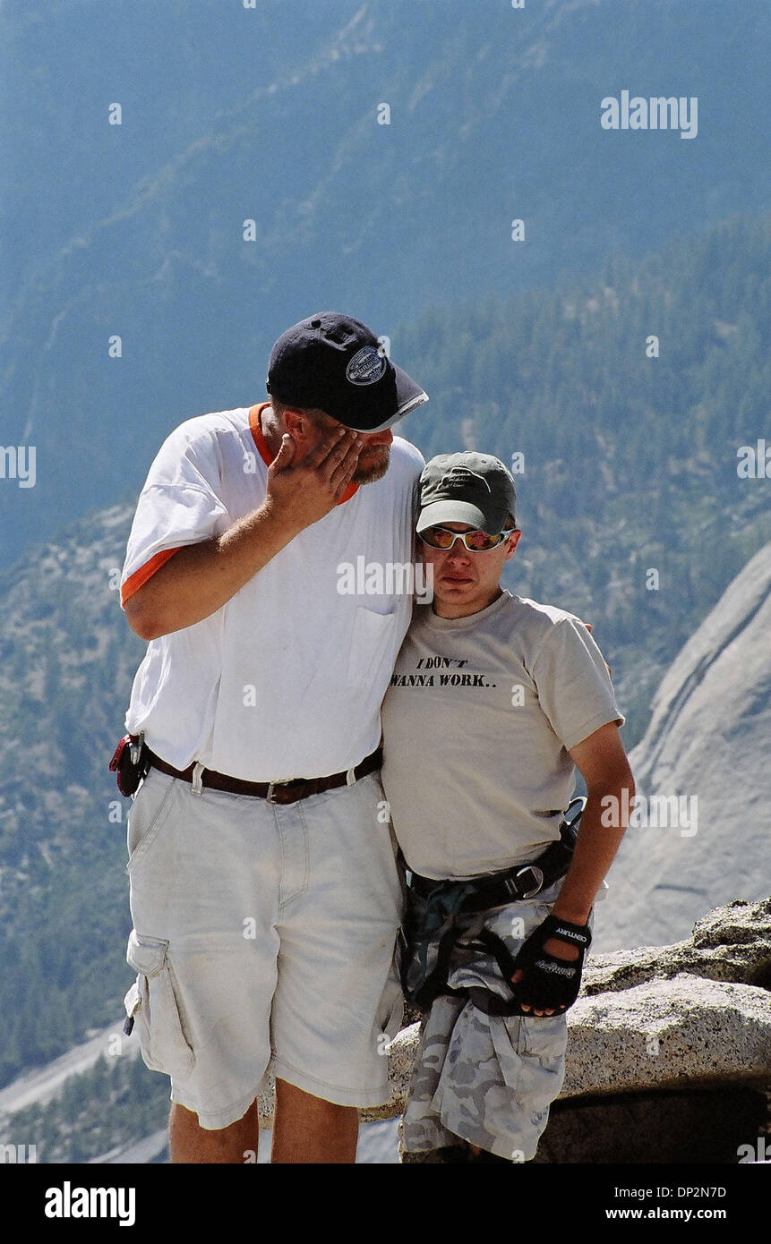 Jun 08, 2006; Yosemite, CA, USA; Born with Spina Bifida, 14-year-old CHAD  FALLENTINE conquered the 18 mile hike to Yosemite National Park's Half  Dome, the most strenuous in the park. Since birth,