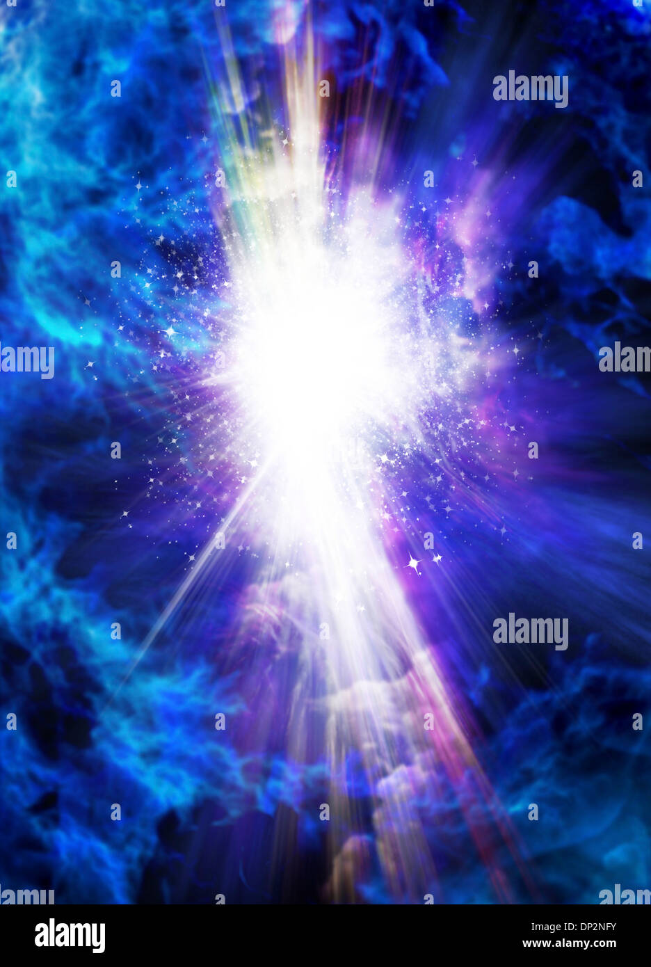 Big Bang, conceptual artwork Stock Photo