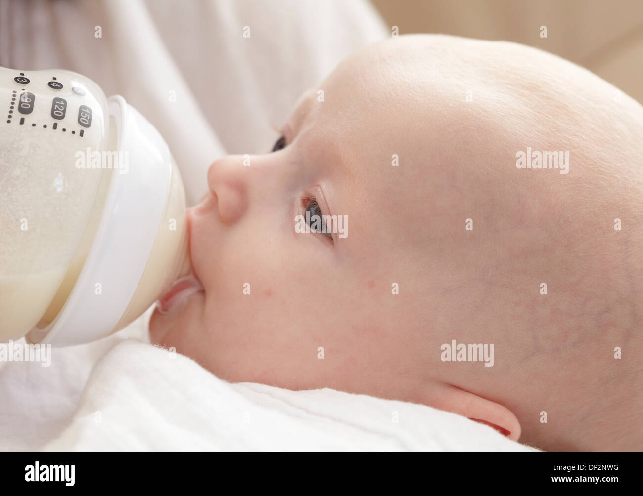 Baby being bottle fed Stock Photo Alamy