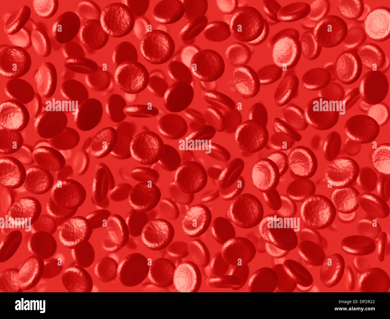 Red blood cells, artwork Stock Photo Alamy