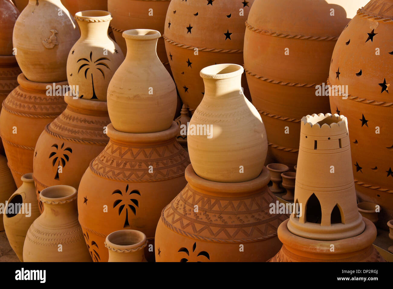 Clay pottery for sale in Nizwa, Oman Stock Photo Alamy