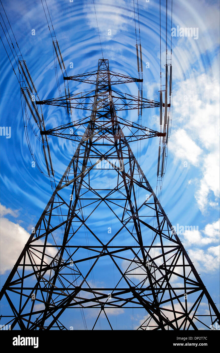 Electromagnetic pollution Stock Photo