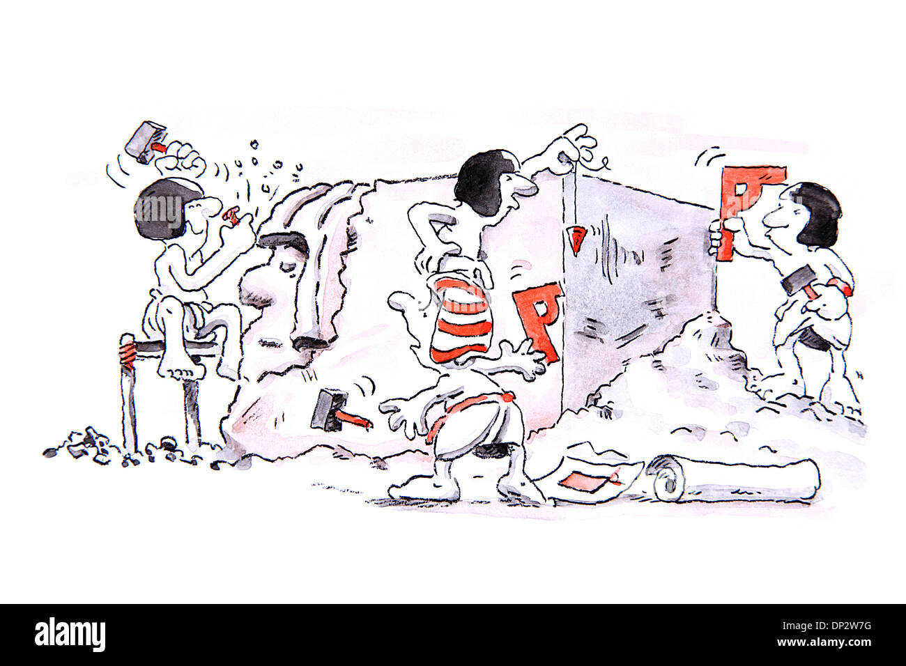 Lack of teamwork, artwork Stock Photo - Alamy
