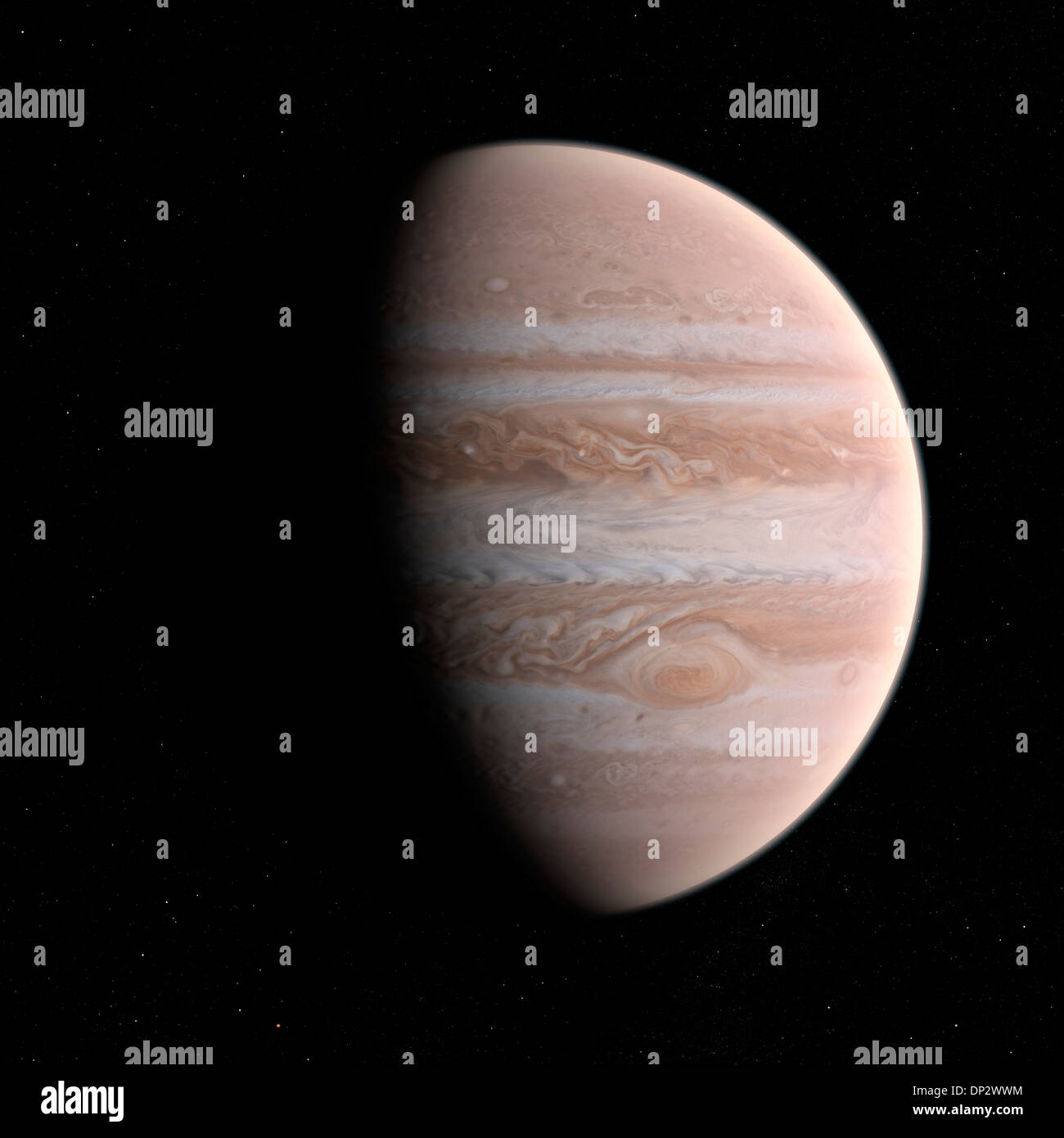 Jupiter, artwork Stock Photo