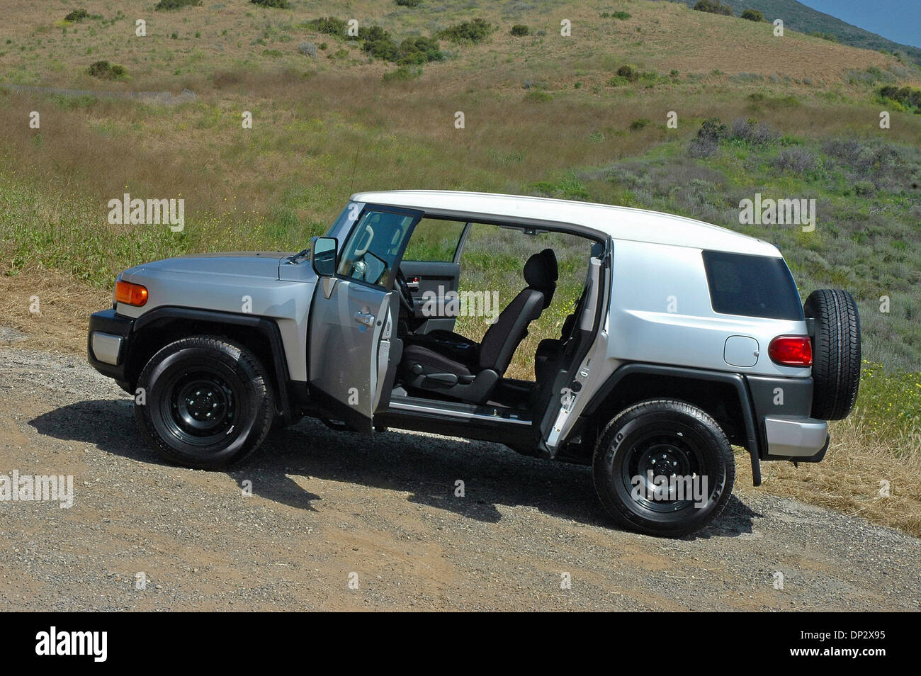 Jun 12, 2006; Los Angeles, CA, USA; 2007 Toyota FJ Cruiser. Prices start at $23,300.00. The FJ Cruiser offers youthful, contemporary styling, is fun to drive, and employs the same state-of-the-art comfort, power, economy, safety and convenience found in the Toyota Land Cruiser four-door sport utility. The FJ Cruiser takes it styling cues from the famous Toyota FJ40 4X4 utility vehi Stock Photo