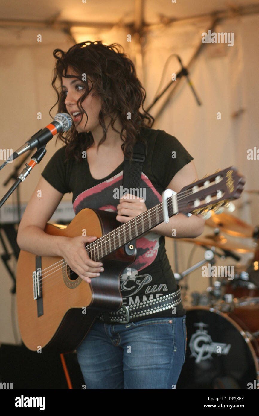 Jun 12, 2006; Boston, MA, USA; U.K. sensation KATIE MELUA sings at the opening of the new LTK restaurant on Seaport Boulevard. LTK is Legals Test Kitchen. Melua's appearance was sponsored by radio station WBOS. Mandatory Credit: Photo by Bethany Versoy/ZUMA Press. (©) Copyright 2006 by Bethany Versoy Stock Photo