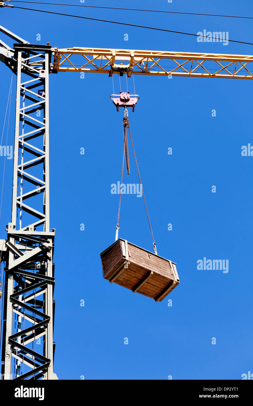 Cargo on mast crane Stock Photo Alamy