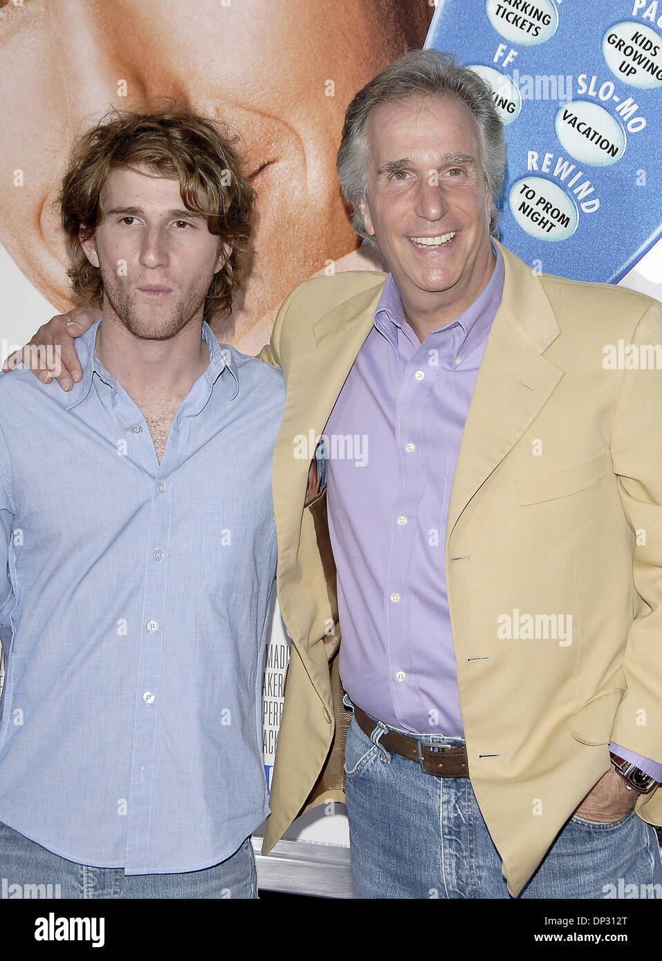 June 14, 2006; Westwood, CA, USA; Actor HENRY WINKLER (R) and son MAX