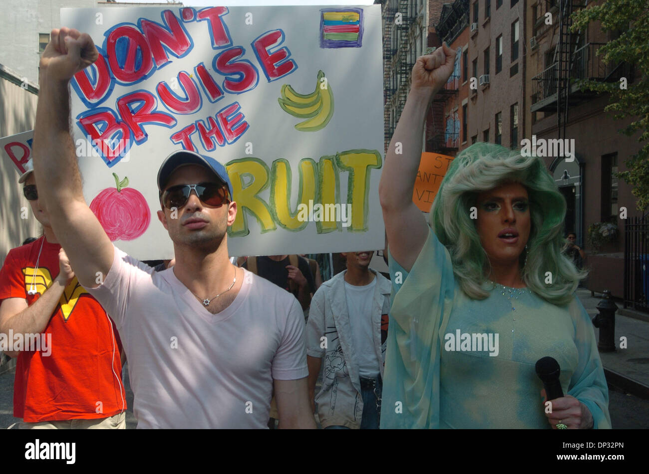 Hedda Rally Jun 17, 2006; Manhattan, New York, USA; Renowned drag queen and ...