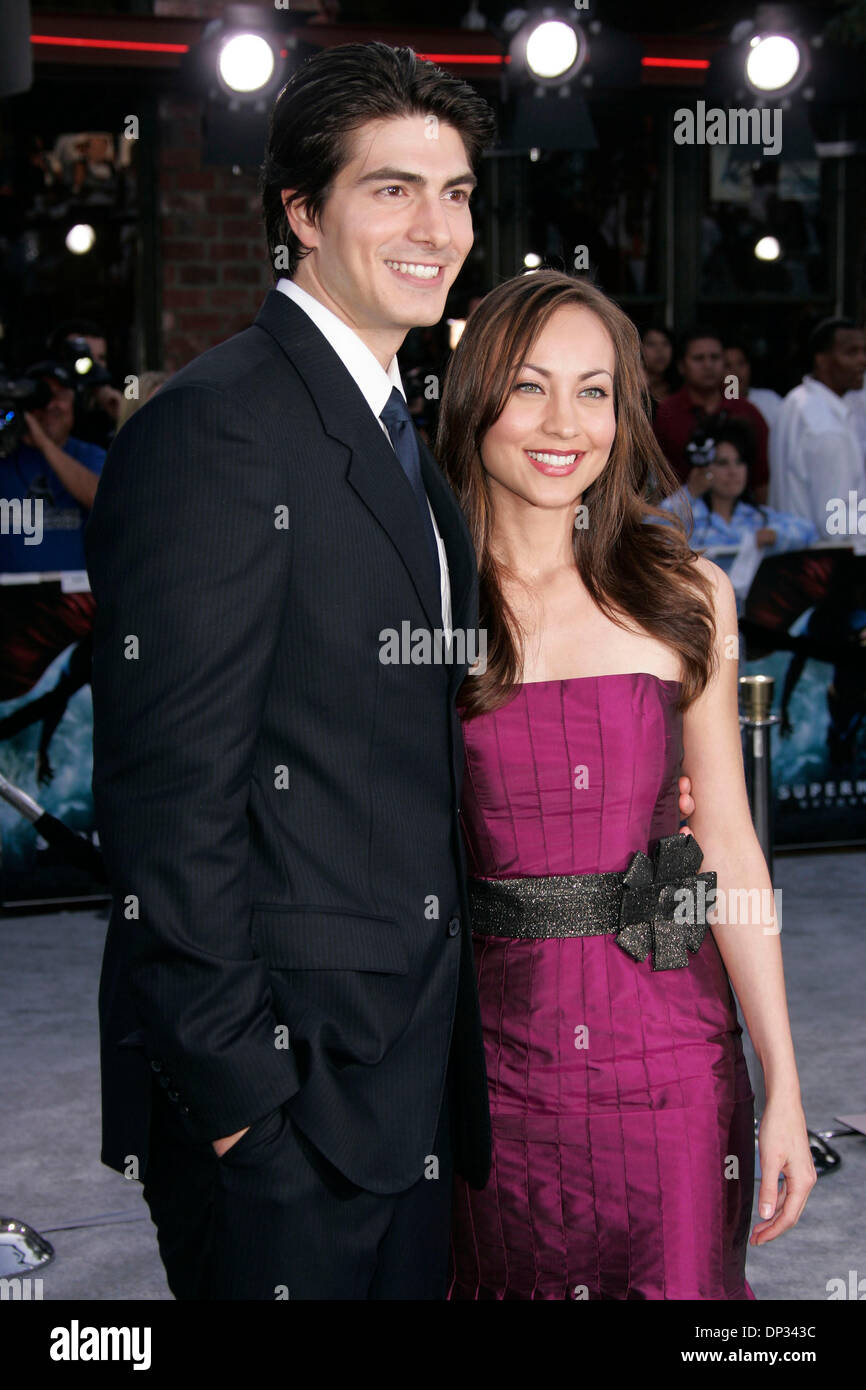 Jun 21, 2006; Westwood, California, USA; Actor BRANDON ROUTH & DATE at ...