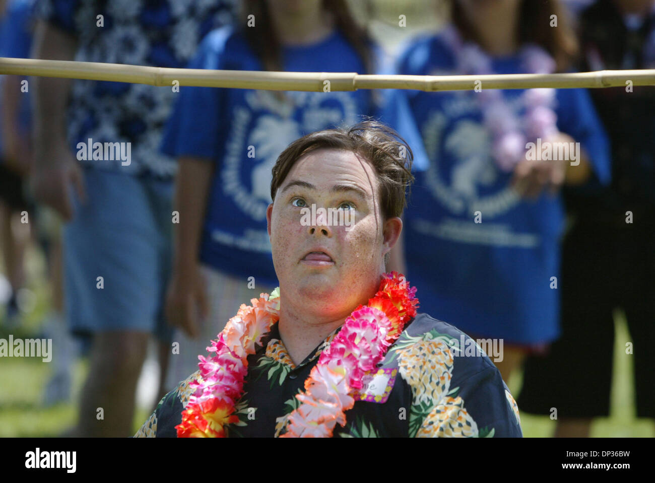 Jun 22, 2006; Lake Worth, FL, USA; Jamie Lawlor, eyes the bamboo pole