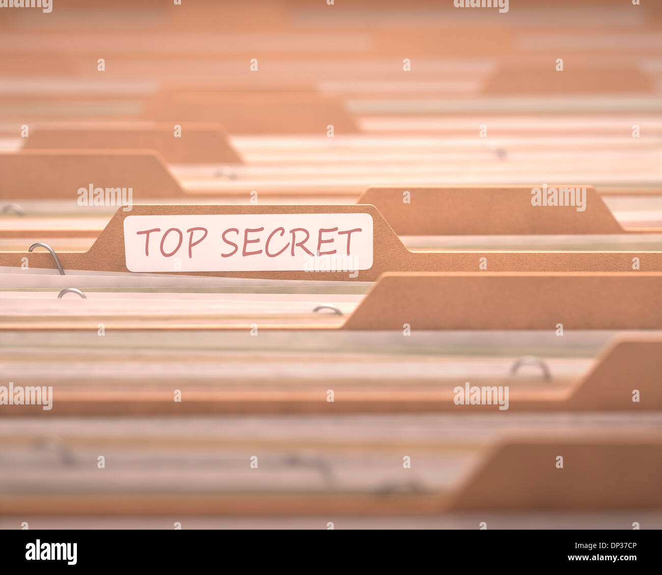 Top secret files, artwork Stock Photo