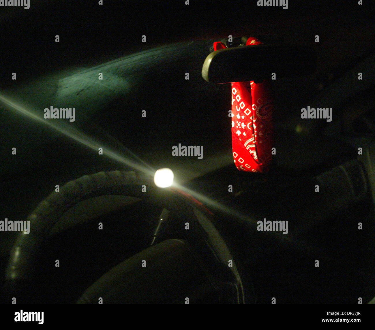 Jun 23, 2006; Port St. Lucie, FL, USA; A red bandana hung from the