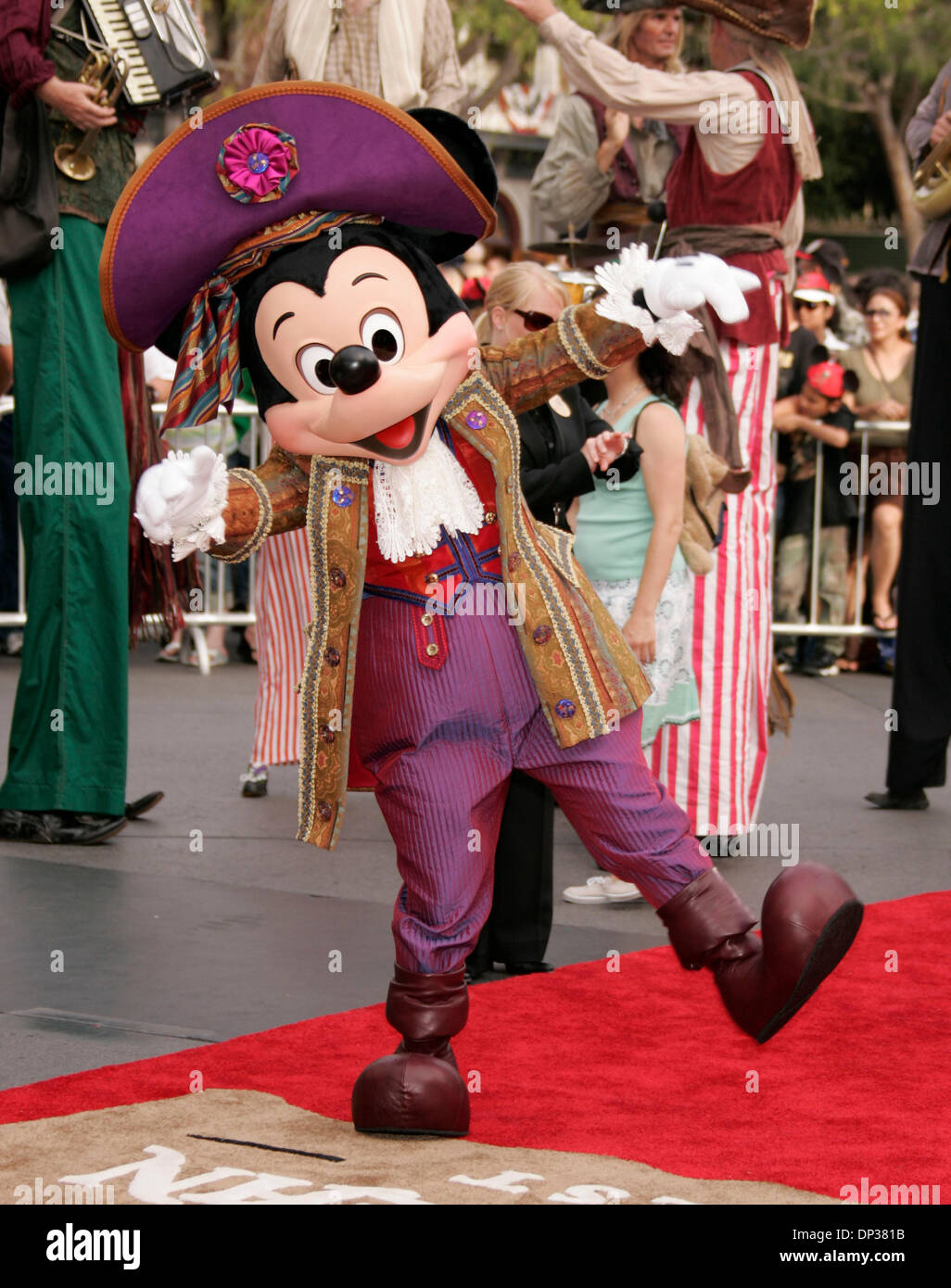 Jun 24, 2006; Anaheim, California, USA; Host MICKEY MOUSE at the 'Pirates Of The Caribbean: Dead Man's Chest' World Premiere held at Disneyland. Mandatory Credit: Photo by Lisa O'Connor/ZUMA Press. (©) Copyright 2006 by Lisa O'Connor Stock Photo