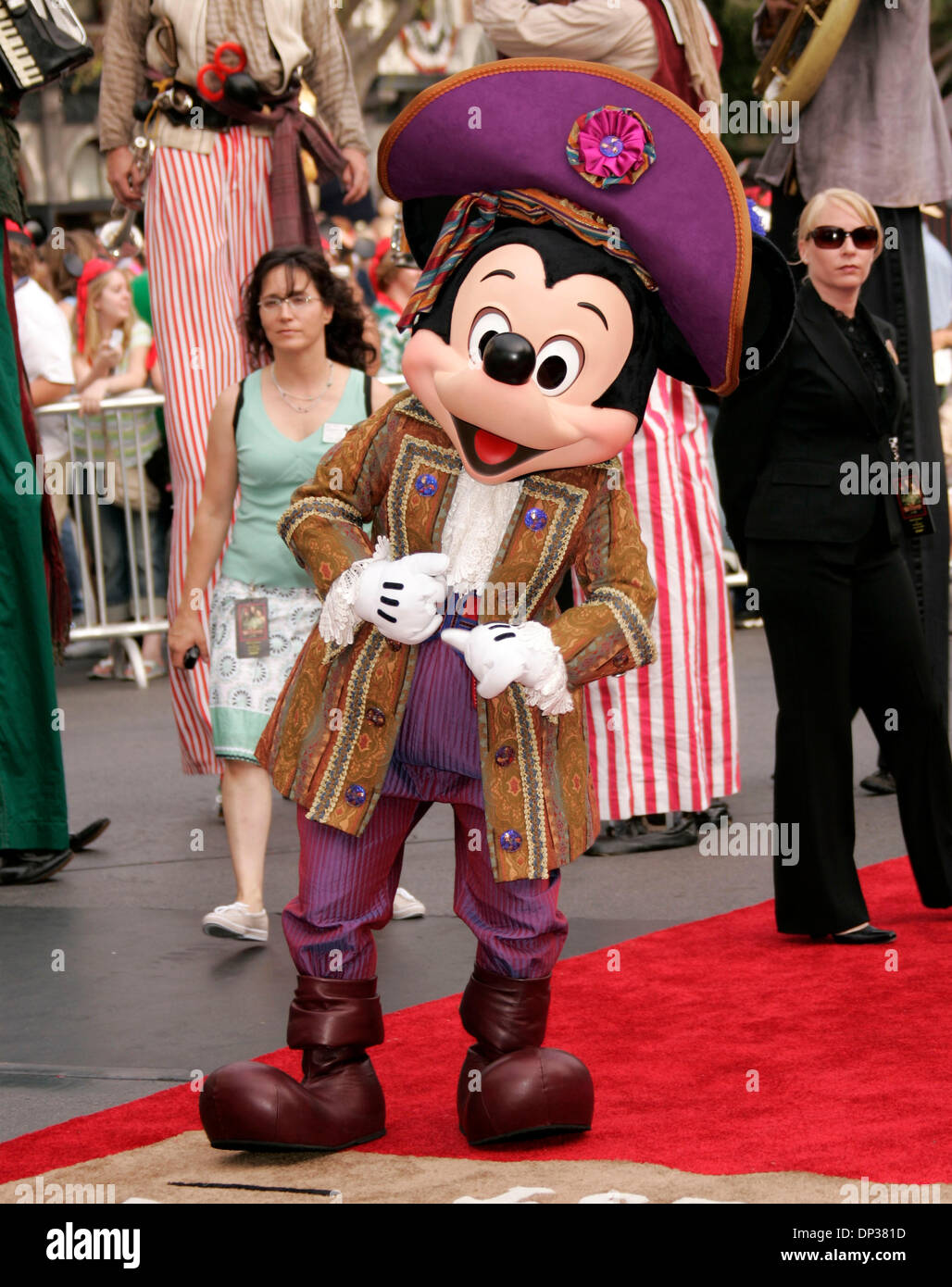 Jun 24, 2006; Anaheim, California, USA; Host MICKEY MOUSE at the 'Pirates Of The Caribbean: Dead Man's Chest' World Premiere held at Disneyland. Mandatory Credit: Photo by Lisa O'Connor/ZUMA Press. (©) Copyright 2006 by Lisa O'Connor Stock Photo