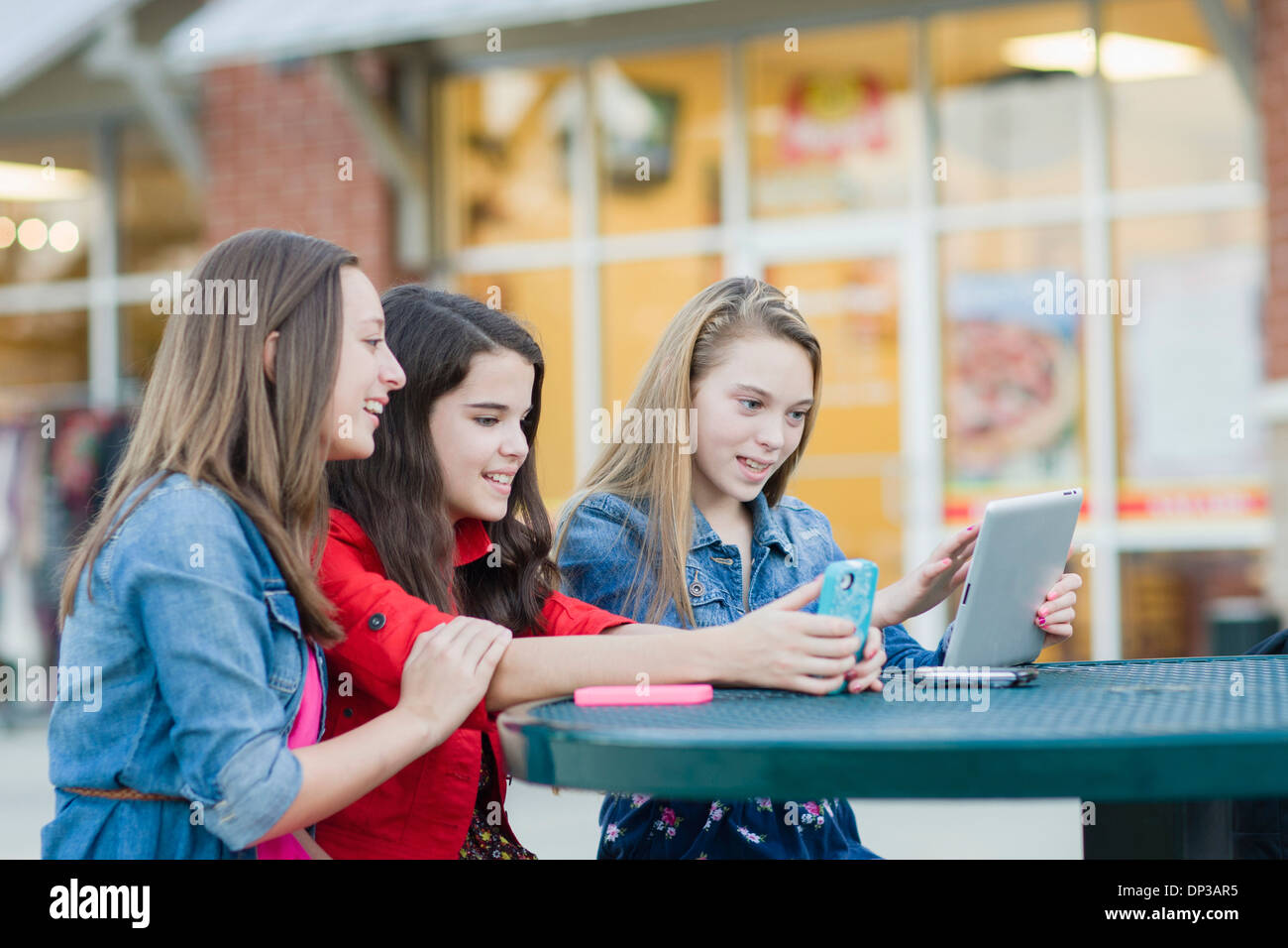 Group only girls pre teen hi-res stock photography and images - Alamy