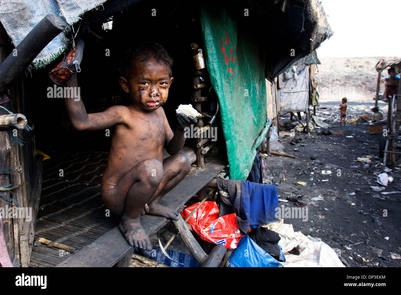 Boy Taking A Dump