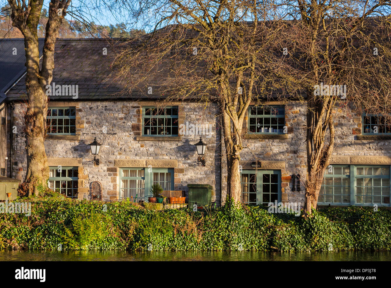 Riverside Cottages, Bakewell, Derbyshire Stock Photo Alamy