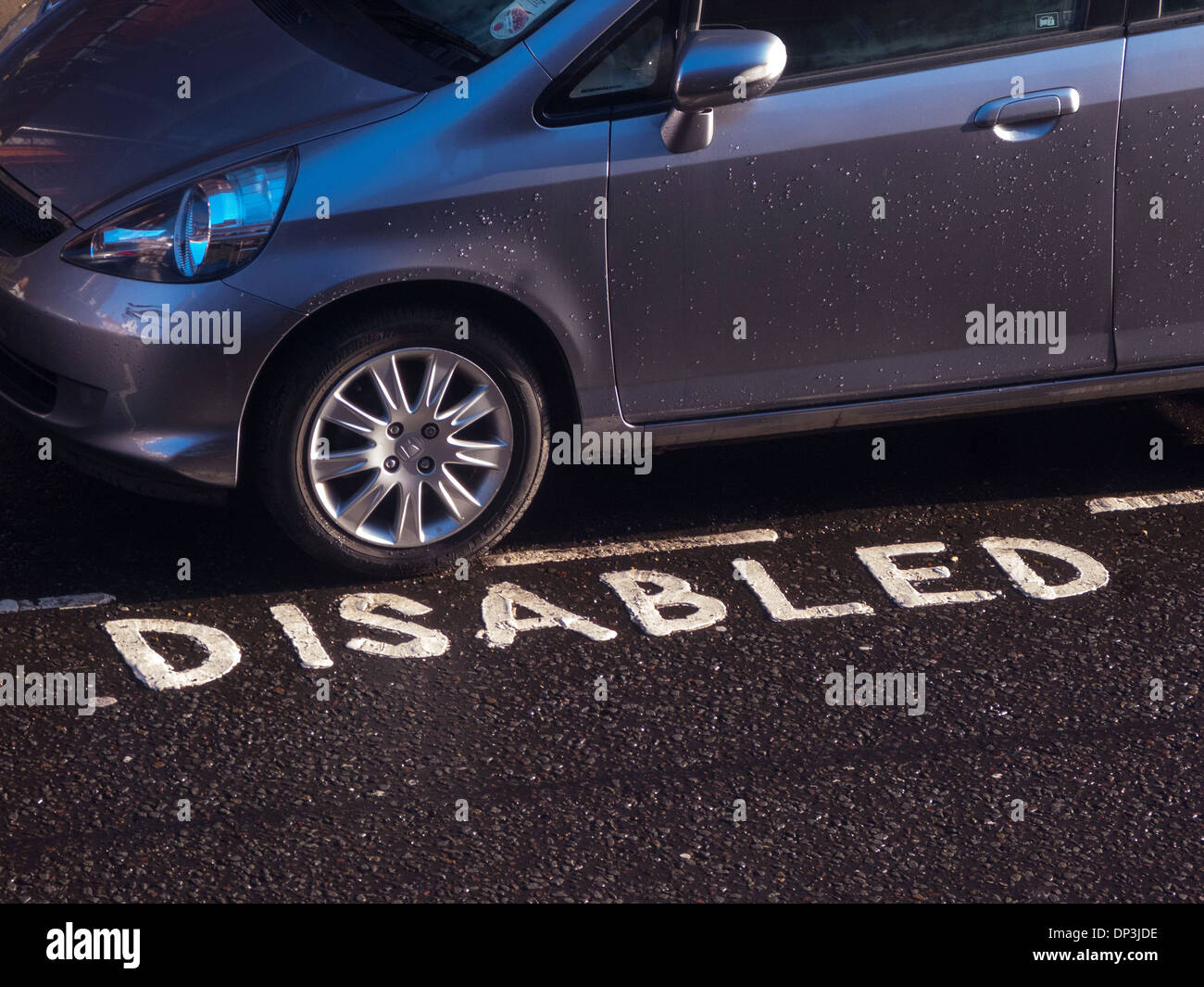 Parking Space for Disabled Stock Photo - Alamy