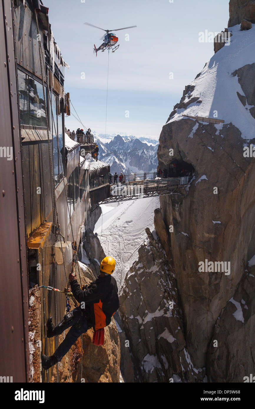 Aiguille du midi cable car Panoramic MontBlanc Gondola, Chamonix