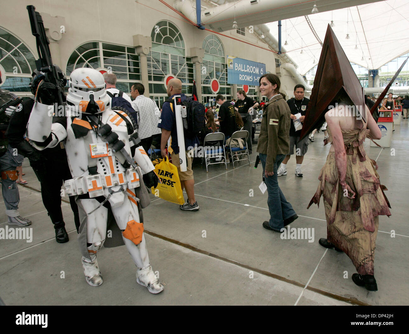 A couple cosplays characters from Horror videogame franchise Silent Hill,  Stock Photo, Picture And Rights Managed Image. Pic.  UIG-1059-48-CHP-SOFA2021-D3-20211016016