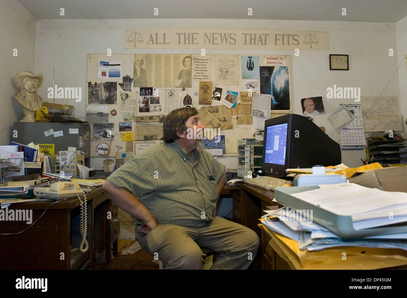 Jul 25, 2006; Downieville, CA, USA; Don Russell the publisher and