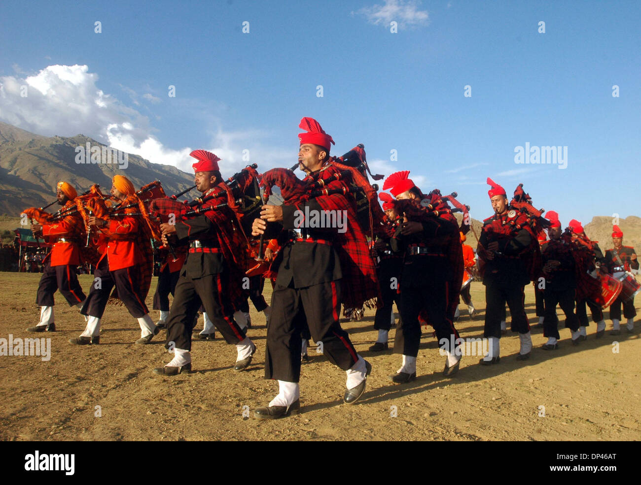 Jul 26, 2006; Srinagar, KASHMIR; A Band regiment of the Indian army