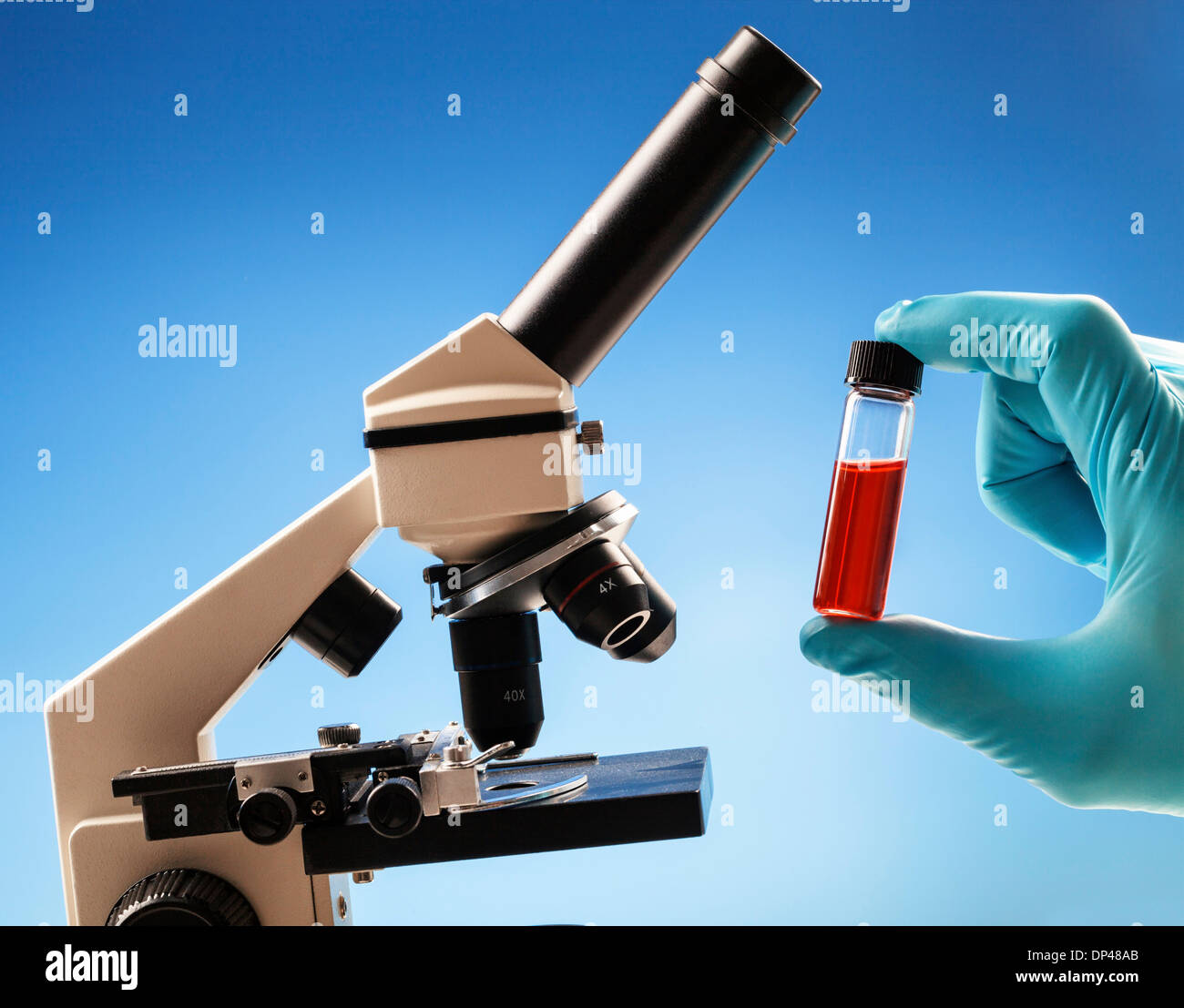 Microscope Sample Samples Studio shot sample hi-res stock photography and images - Alamy
