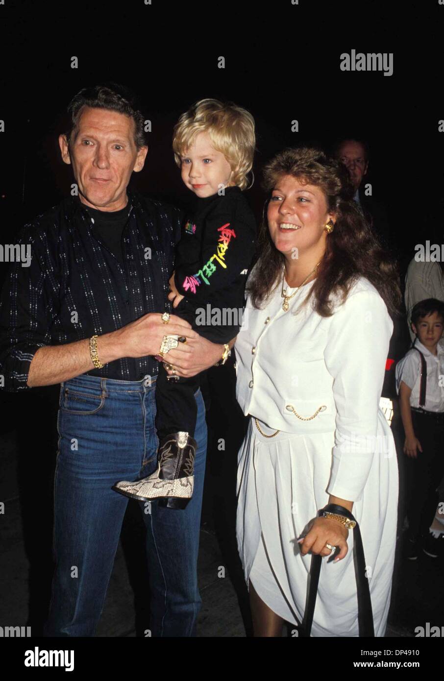 Mar. 13, 2006 - JERRY LEE LEWIS WIFE KERRIE AND SON JERRY LEE III AT 2 1/2  06-1989. MICHELSON-(Credit Image: © Globe Photos/ Stock Photo  - Alamy