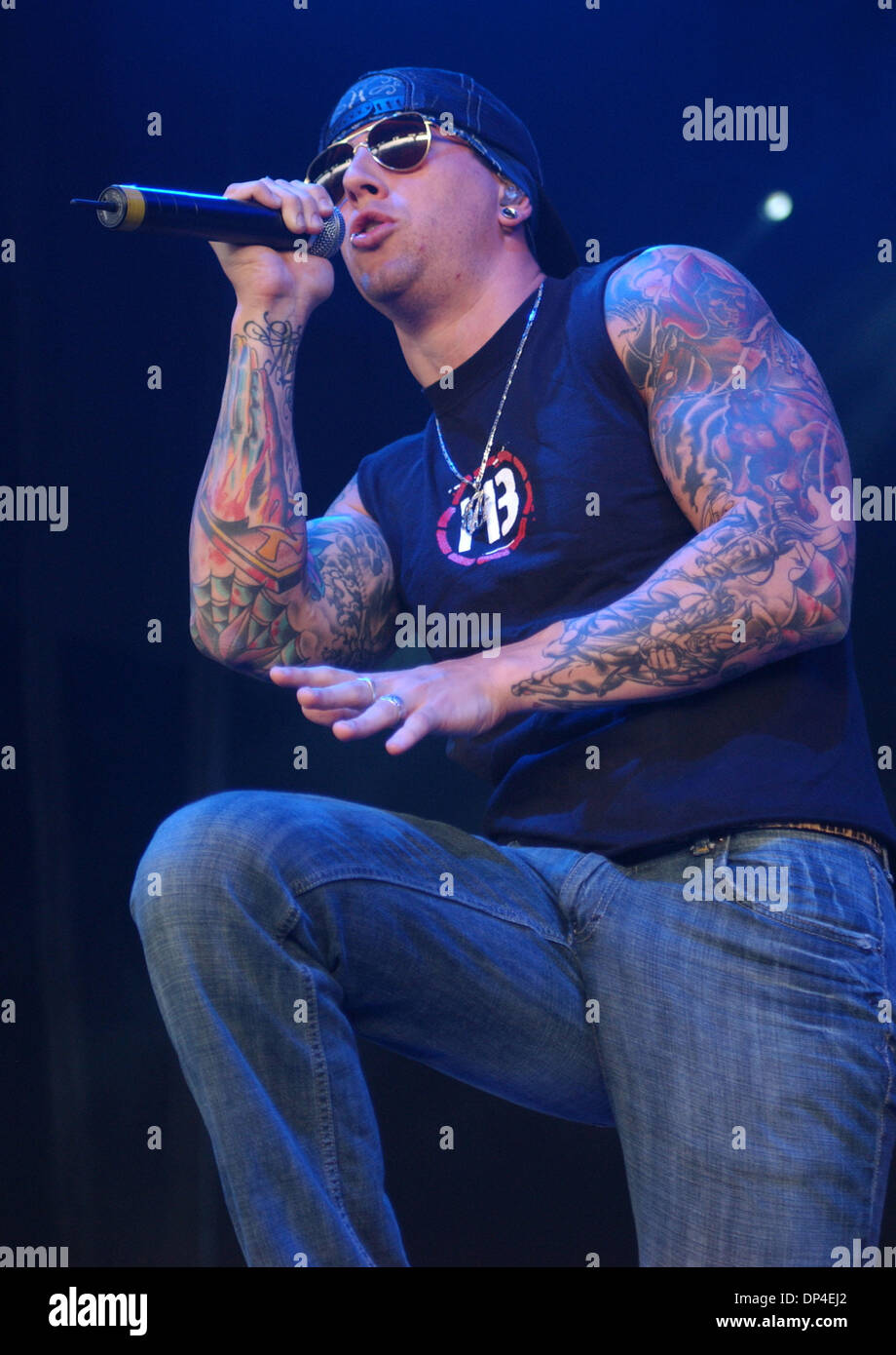Aug 09, 2006; Raleigh, NC, USA; Lead singer M. SHADOWS of