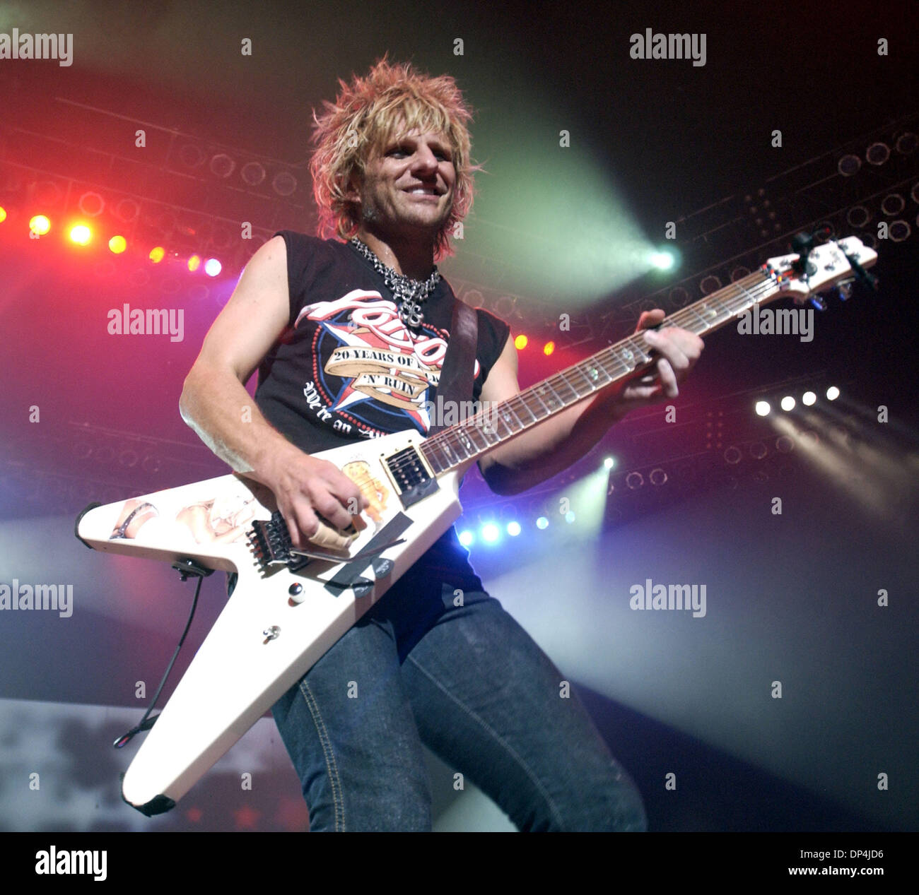 Aug 15, 2006; Raleigh, NC, USA; Guitarist CC DEVILLE of the band POISON ...